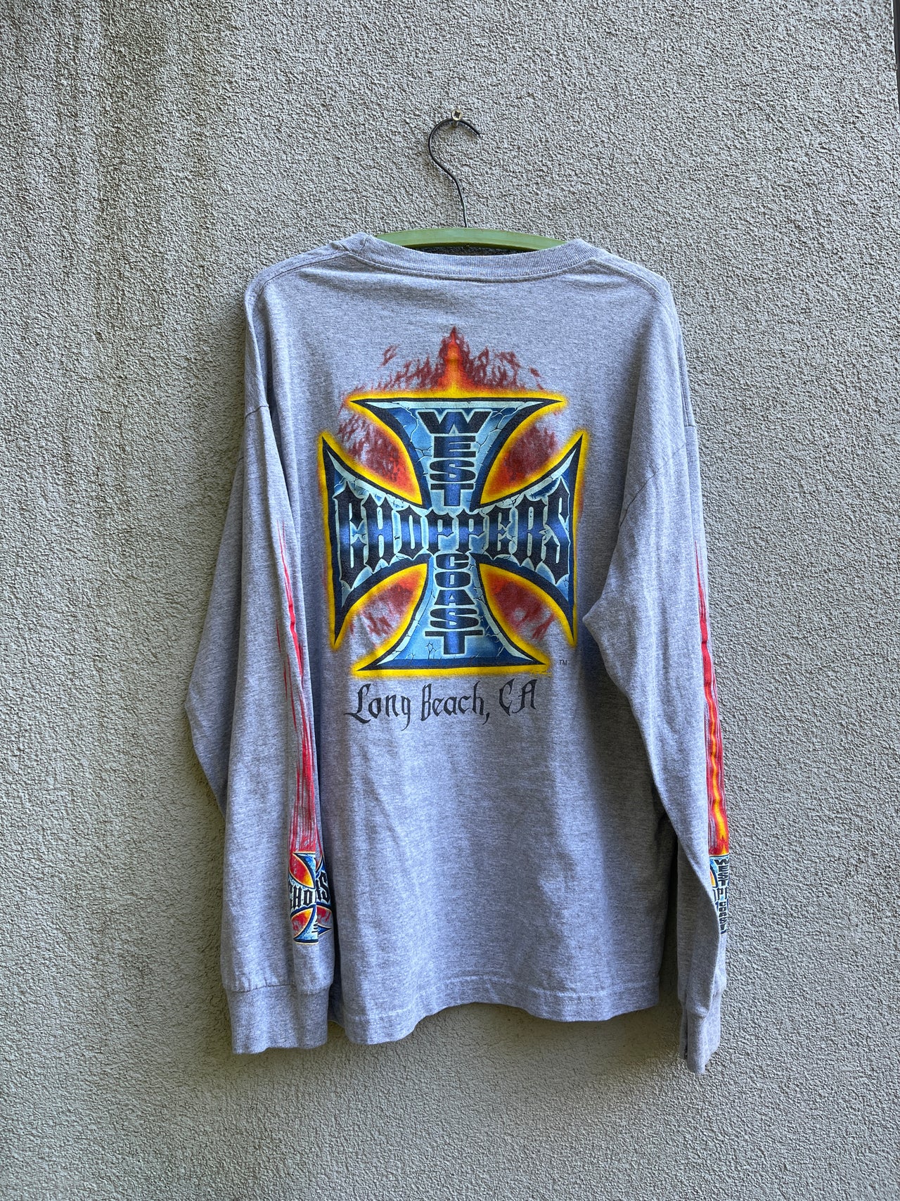 2000s WEST COAST CHOPPERS FLAME LONGSLEEVE TEE