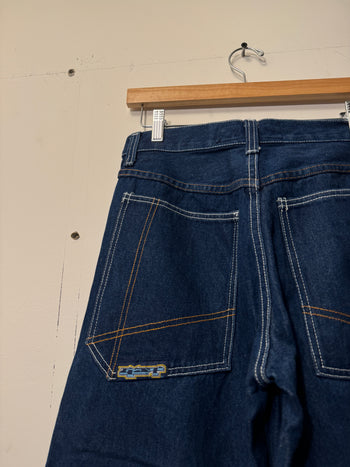 1990s GAT BAGGY WIDE LEG RAVER SKATER DENIM JEANS