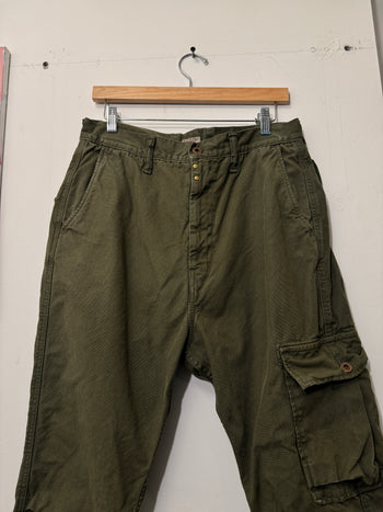 KAPITAL RINGOMAN OLIVE CARGO PANTS