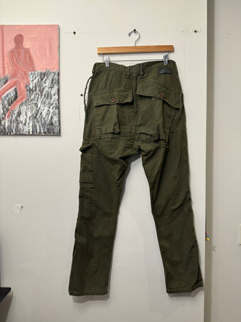 KAPITAL RINGOMAN OLIVE CARGO PANTS