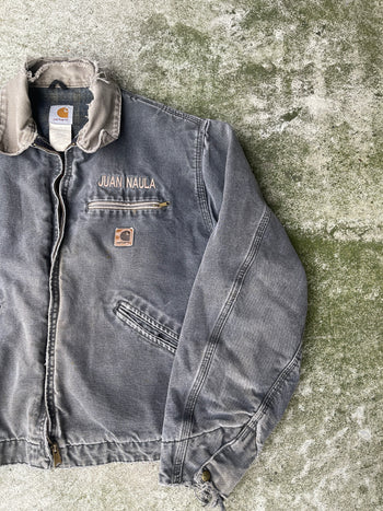 1990s CARHARTT THRASHED BLANKET LINED DETROIT JACKET