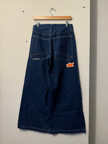 1990s GAT BAGGY WIDE LEG RAVER SKATER DENIM JEANS