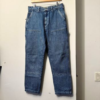 STUSSY DENIM DOUBLE KNEE WORK PANTS