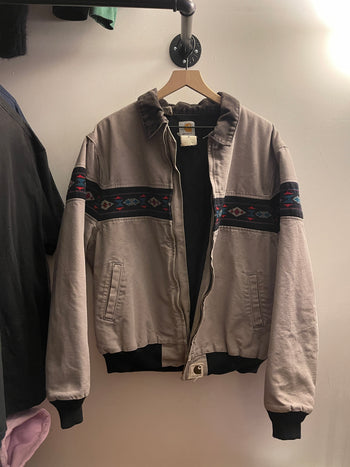 1990S CARHARTT AZTEC JACKET TEAL