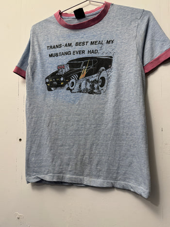 1980s MUSTANG EATS TRANS AM CAR TEE