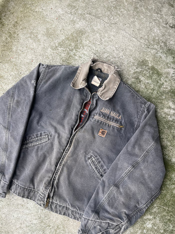 1990s CARHARTT THRASHED BLANKET LINED DETROIT JACKET