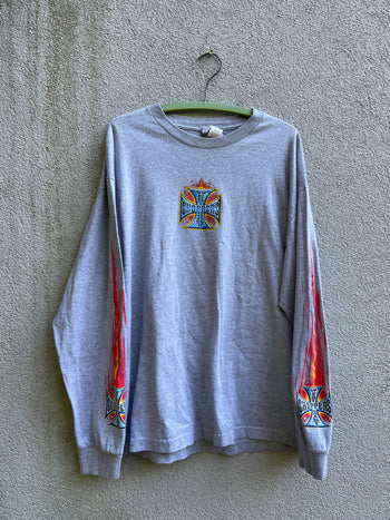 2000s WEST COAST CHOPPERS FLAME LONGSLEEVE TEE