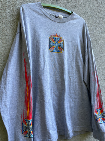 2000s WEST COAST CHOPPERS FLAME LONGSLEEVE TEE