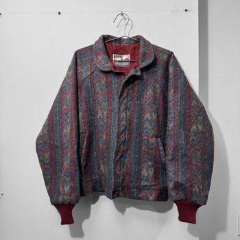 1990S WALLS AZTEC SOUTHWESTERN BOMBER WORK JACKET