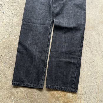 1990s LEVI'S 505 BLACK STRAIGHT DENIM JEANS