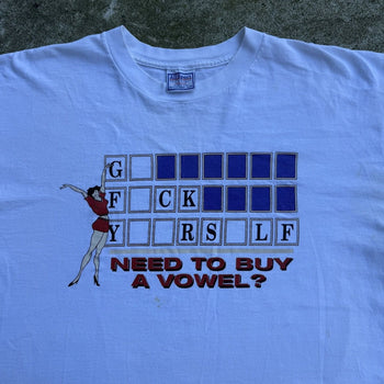 1990S BUY A VOWEL GO FUCK YOURSELF TEE