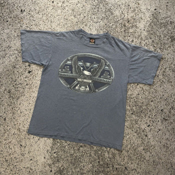 Camiseta Harley Davidson descolorida de los años 90