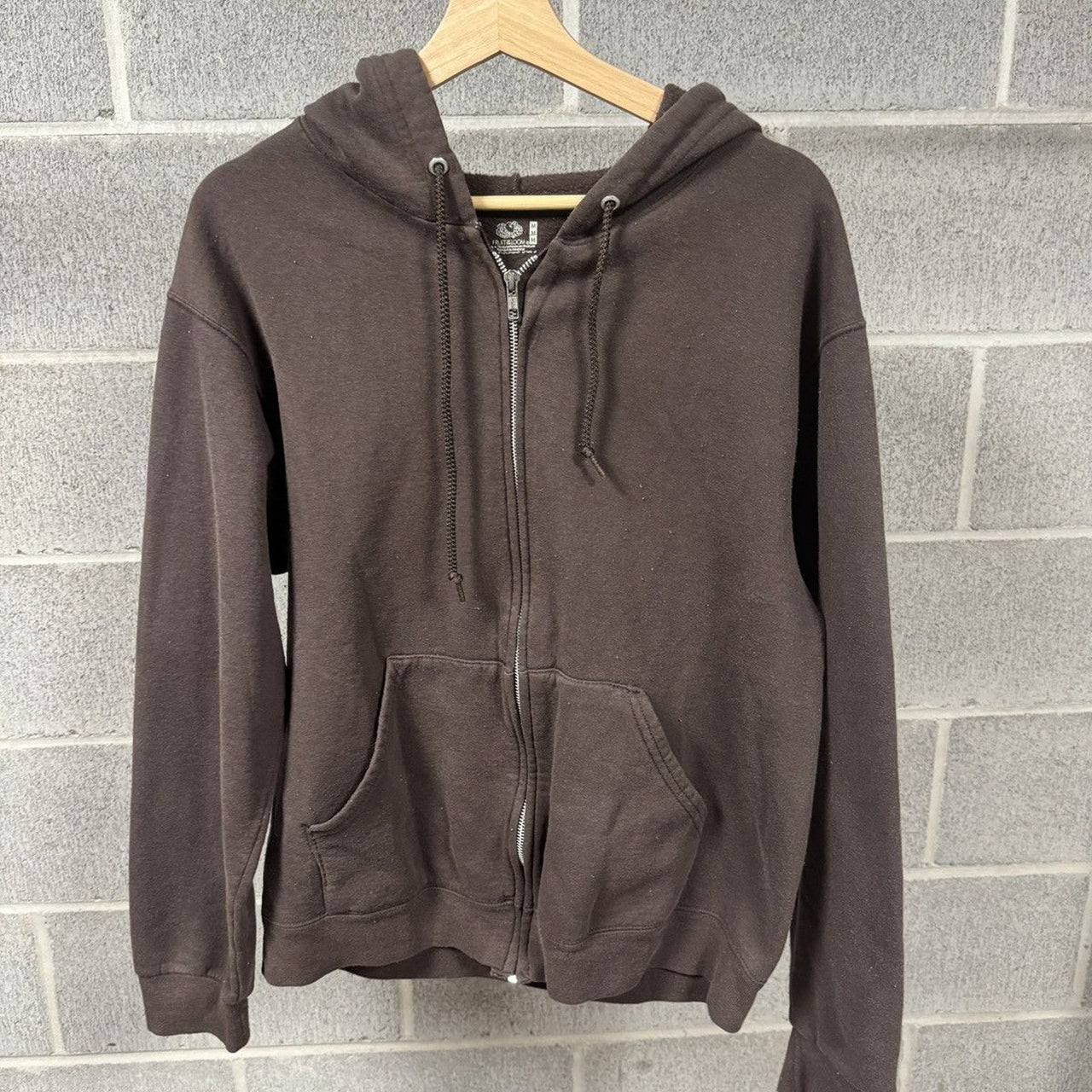 2000s Faded Green Zip Up Hoodie