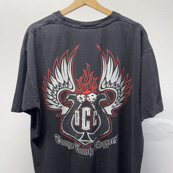 Vintage 2003 Orange County Choppers Dice Spade Biker Tee