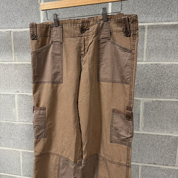 2000s Abercrombie & Fitch Brown Cargo Pants