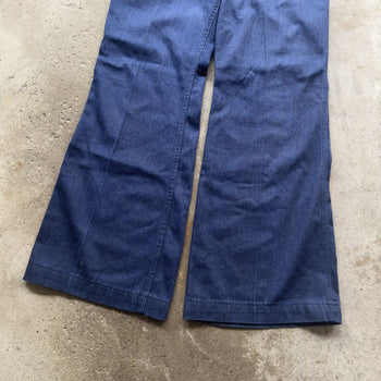 1980s USN SEAFARER DENIM FLARE BELL BOTTOM JEANS