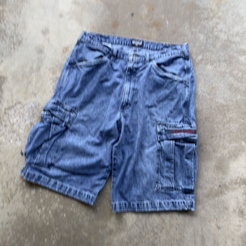 2000S POLO JEANS RALPH LAUREN BAGGY CARGO DENIM SKATER SHORTS JORTS