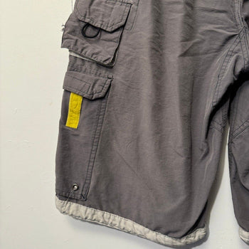 2000S Y2K BAGGY NYLON CARGO MULTIPOCKET SHORTS