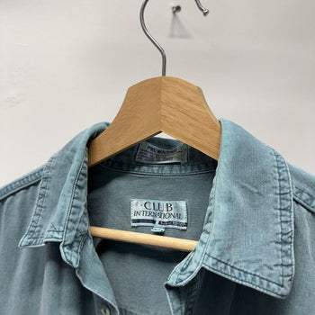 Vintage 1990s Faded Distressed Work Shirt
