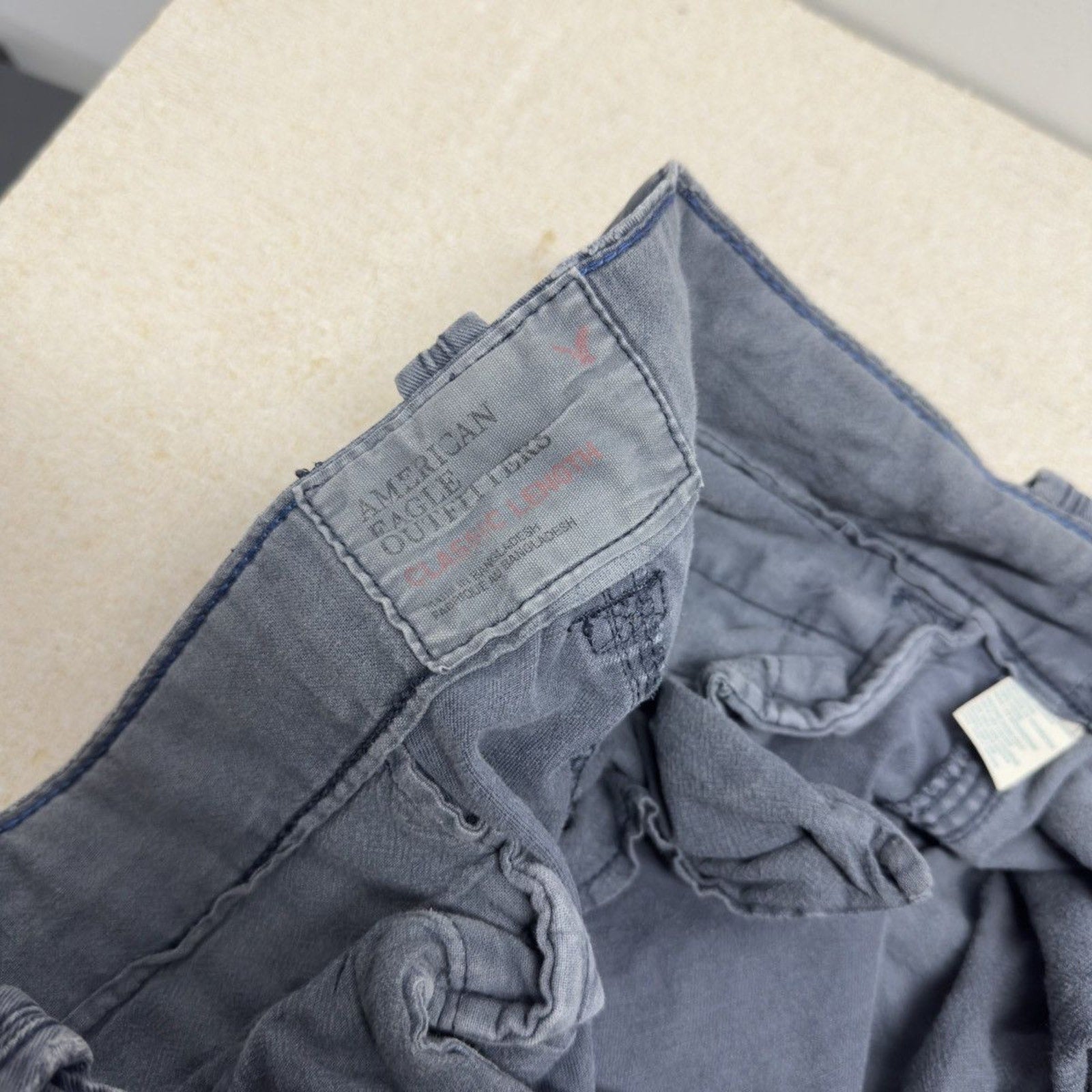 Vintage 2000s American Eagle Heavyweight Faded Cargo Shorts