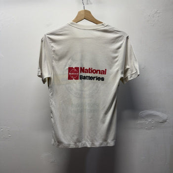 Vintage 1980s Faded Filipino National Photo Battery Tee