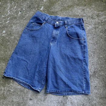 1990s LEE PIPES BAGGY DENIM SKATER JEAN SHORTS JORTS