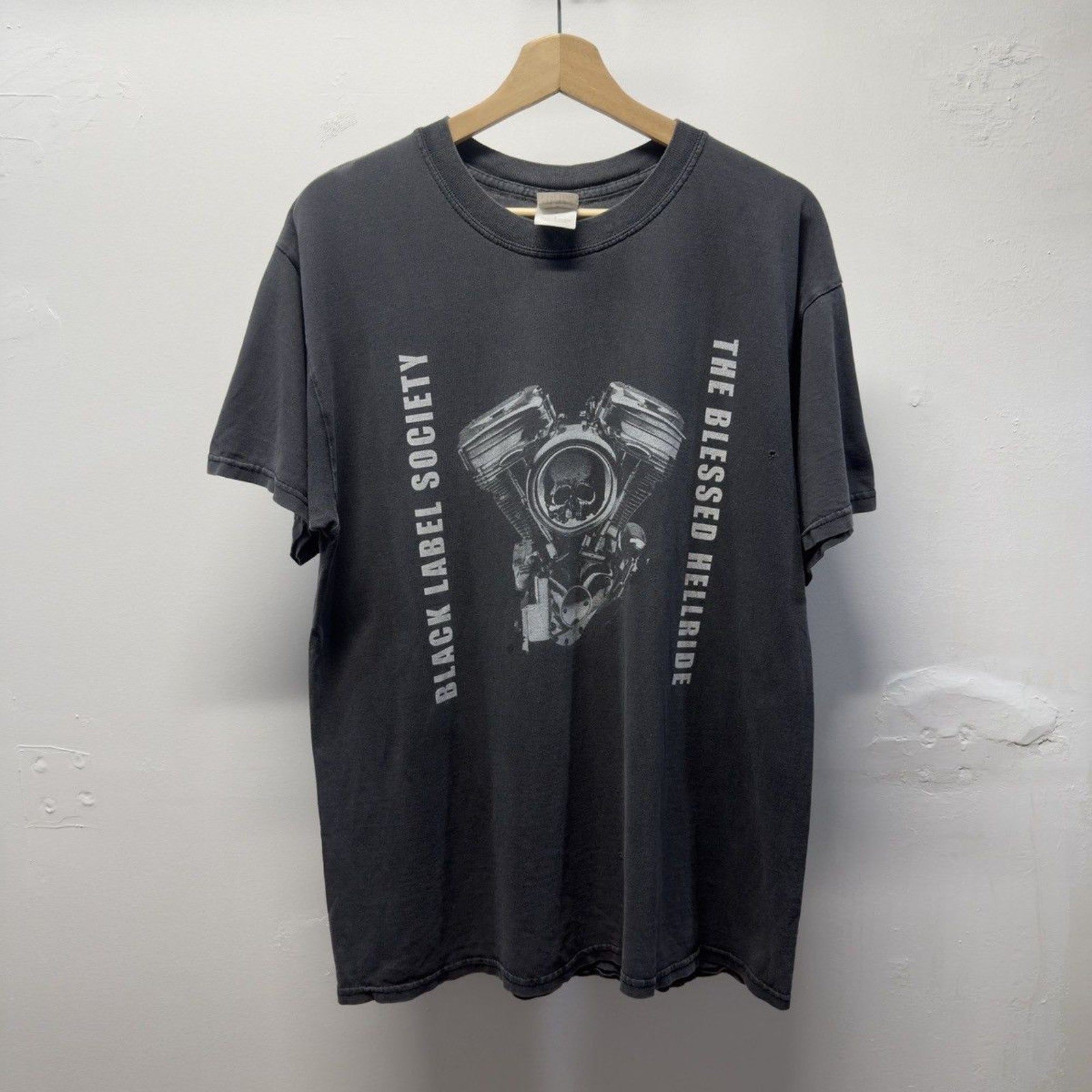 Vintage 2000s Faded Distressed Biker Tee