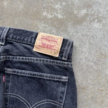 1990s LEVI'S 569 BLACK BAGGY DENIM SKATER JEANS