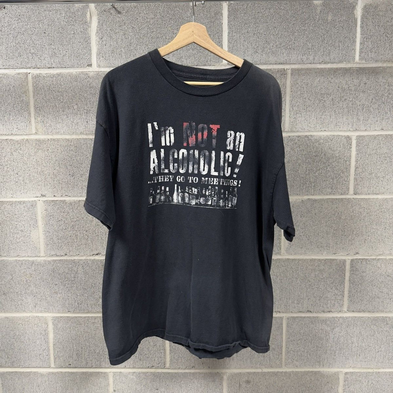 2000s Faded I’m Not An Alcoholic Drunk Tee