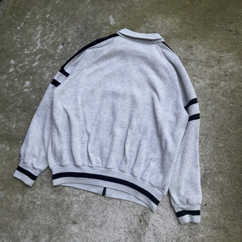 1990s DIOR MONSIEUR RAGLAN ZIP UP SWEATSHIRT GREY