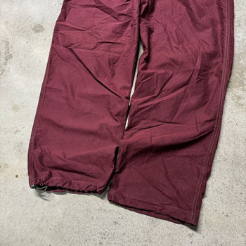 2000S Y2K GAP BAGGY COTTON NYLON PARACHUTE PANTS RED