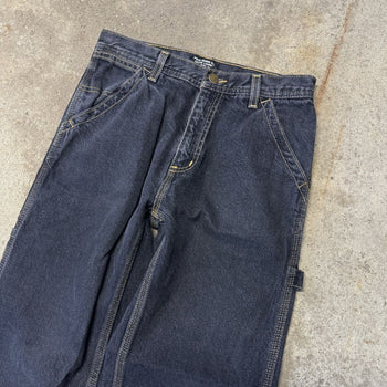 2000S POLO RALPH LAUREN BLACK BAGGY CARPENTER DENIM JEANS