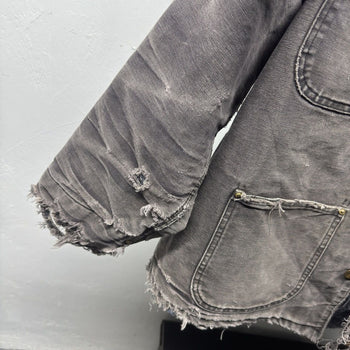 1990s Carhartt Faded Thrashed Distressed Chore Coat Jacket