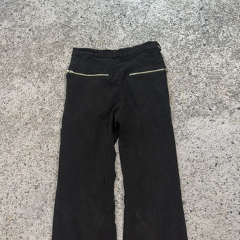 Pantalones de bondage con cremallera de rayón y viscosa Moleskine de Ambivalence Online