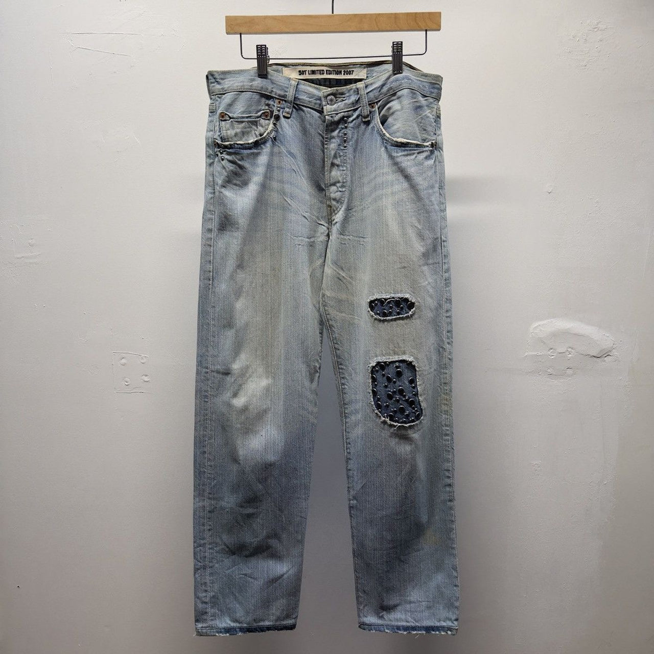 Vintage 2007 Levi’s 501 Limited Edition Faded Studded Jeans