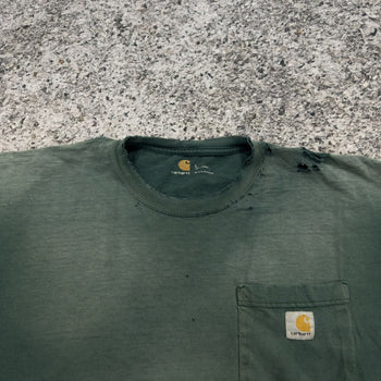 Camiseta desgastada descolorida Carhartt de gran tamaño