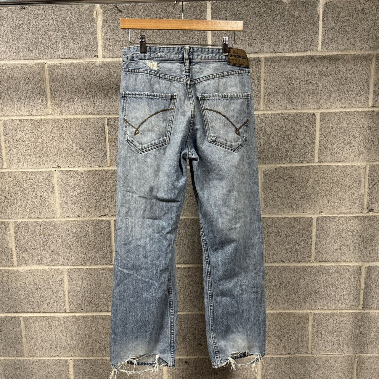 2000s Y2K Unionbay Thrashed Faded Distressed Bootcut Flare Jeans