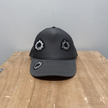 Vintage 2000s Gun Bullet Holes Embroidered Hat