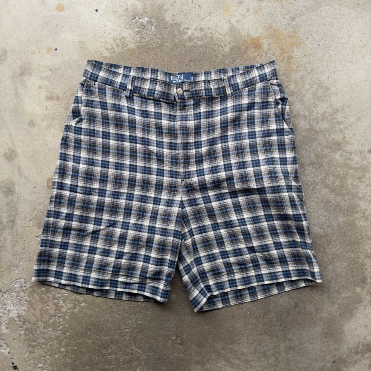 1990S POLO RALPH LAUREN PLAID GRUNGE BAGGY PHILLIP SHORTS