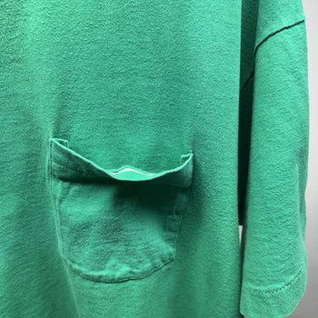 1990s Faded Green Blank Pocket Tee