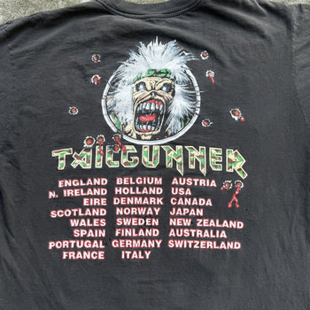 1980s IRON MAIDEN TAILGUNNER WORLD TOUR TEE