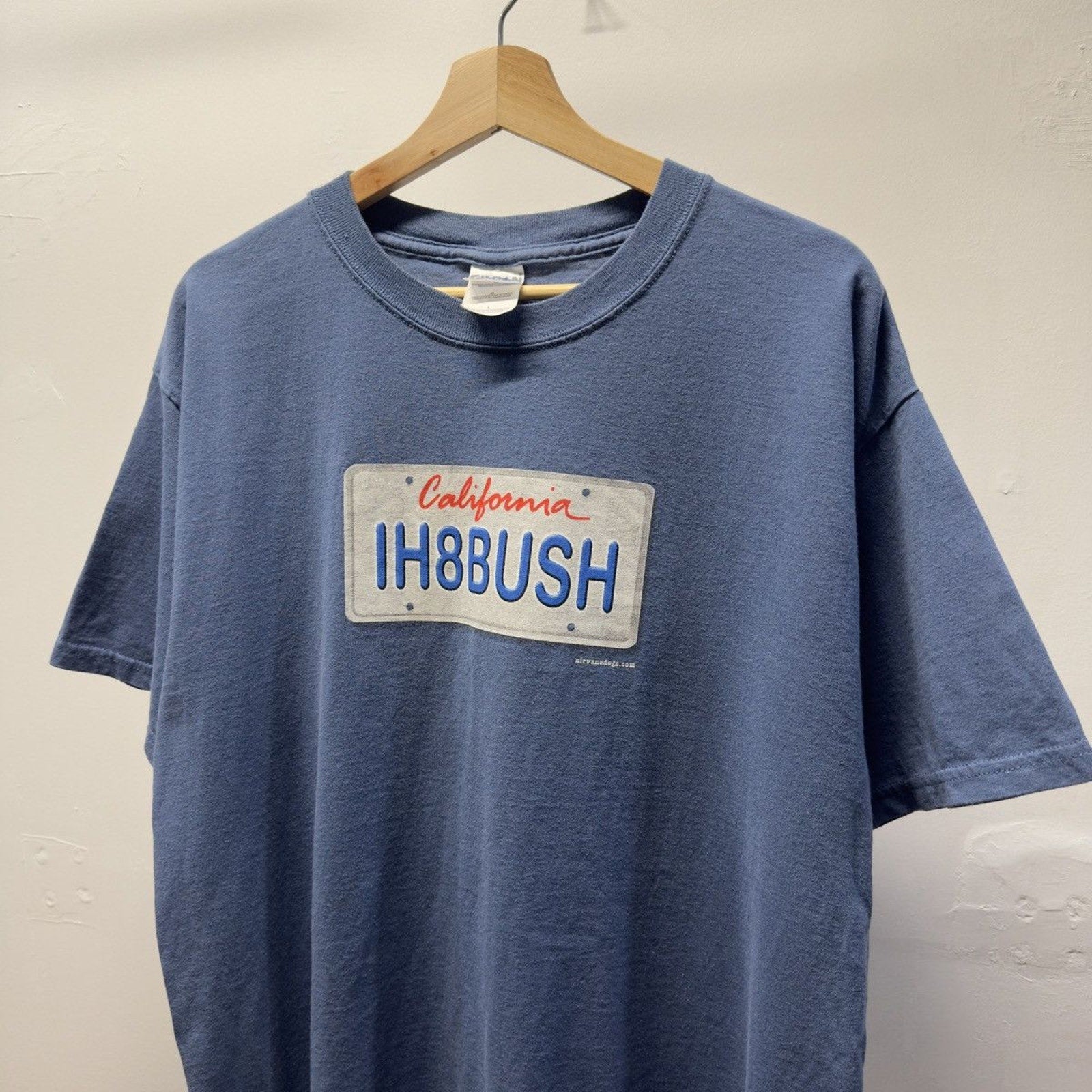 Vintage 2000s IH8Bush License Plate Tee