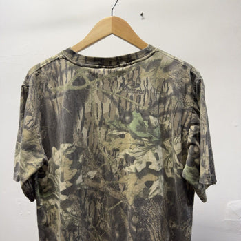 Vintage 2000s Mossy Oak Faded Tree Camo Pocket Tee
