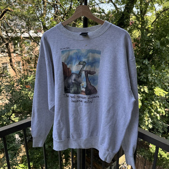 1990s Dinosaurs Extinct Cigarettes Faded Sweatshirt