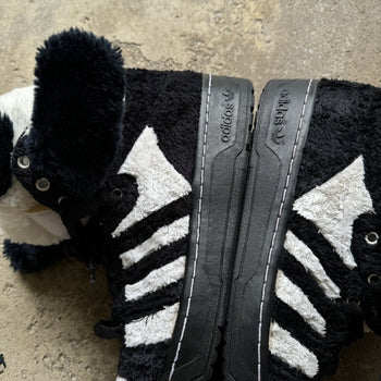JEREMY SCOTT ADIDAS 2011 PANDA BEAR HIGH TOP SNEAKERS