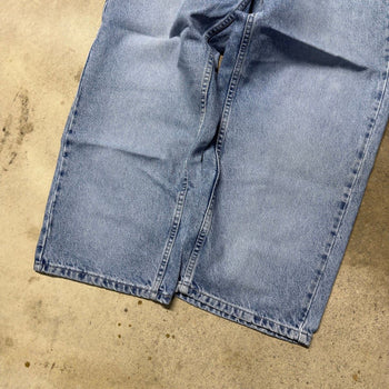 1990S LEVI'S SILVERTAB BAGGY LIGHT WASH FADED DENIM SKATER JEANS