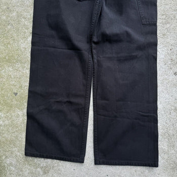 2000S HARLEY DAVIDSON BAGGY WIDE LEG BLACK CARPENTER JEANS