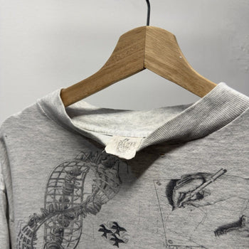 Vintage 1990s Made in USA M.C. Escher Faded Distressed Longsleeve Art Tee