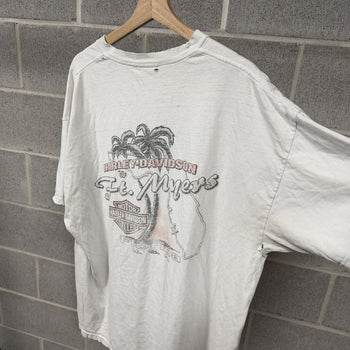 2000s Harley Davidson Thrashed Faded Distressed Tee