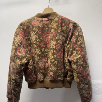 Vintage 1990s Japanese Floral Bomber Jacket